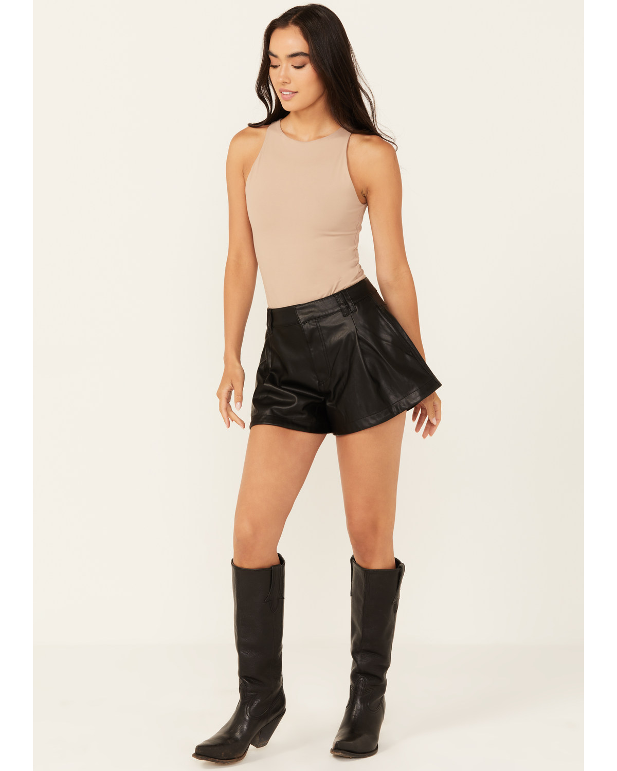 Free People Women s Reign Faux Leather Shorts Mall of America
