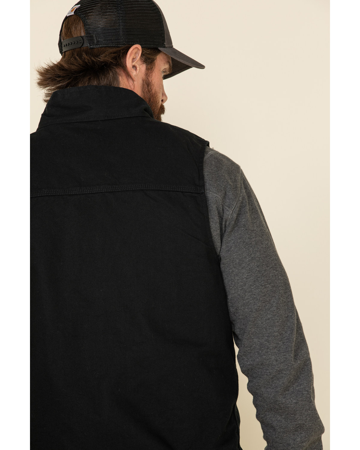 Download Carhartt Men's Black Washed Duck Sherpa Lined Mock Neck ...