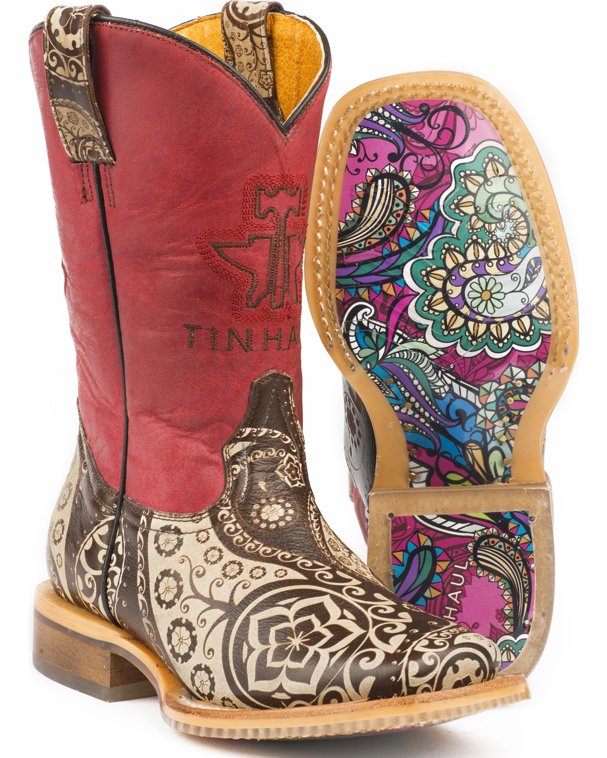 paisley cowboy boots