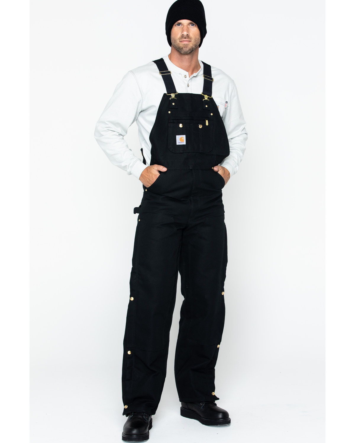 Carhartt Quilt Lined Duck Bib Overalls - Reg, Big. Up to 50" waist