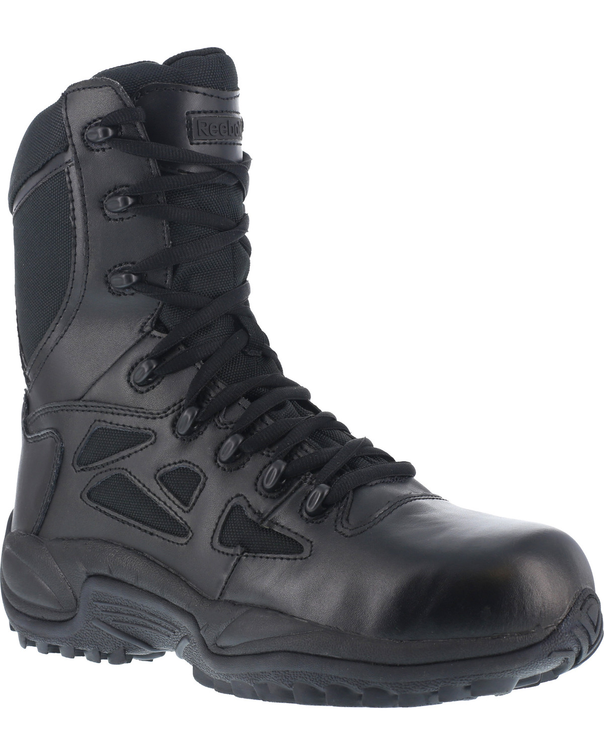 Reebok Men's Stealth 8" Lace-Up Side-Zip Work Boots
