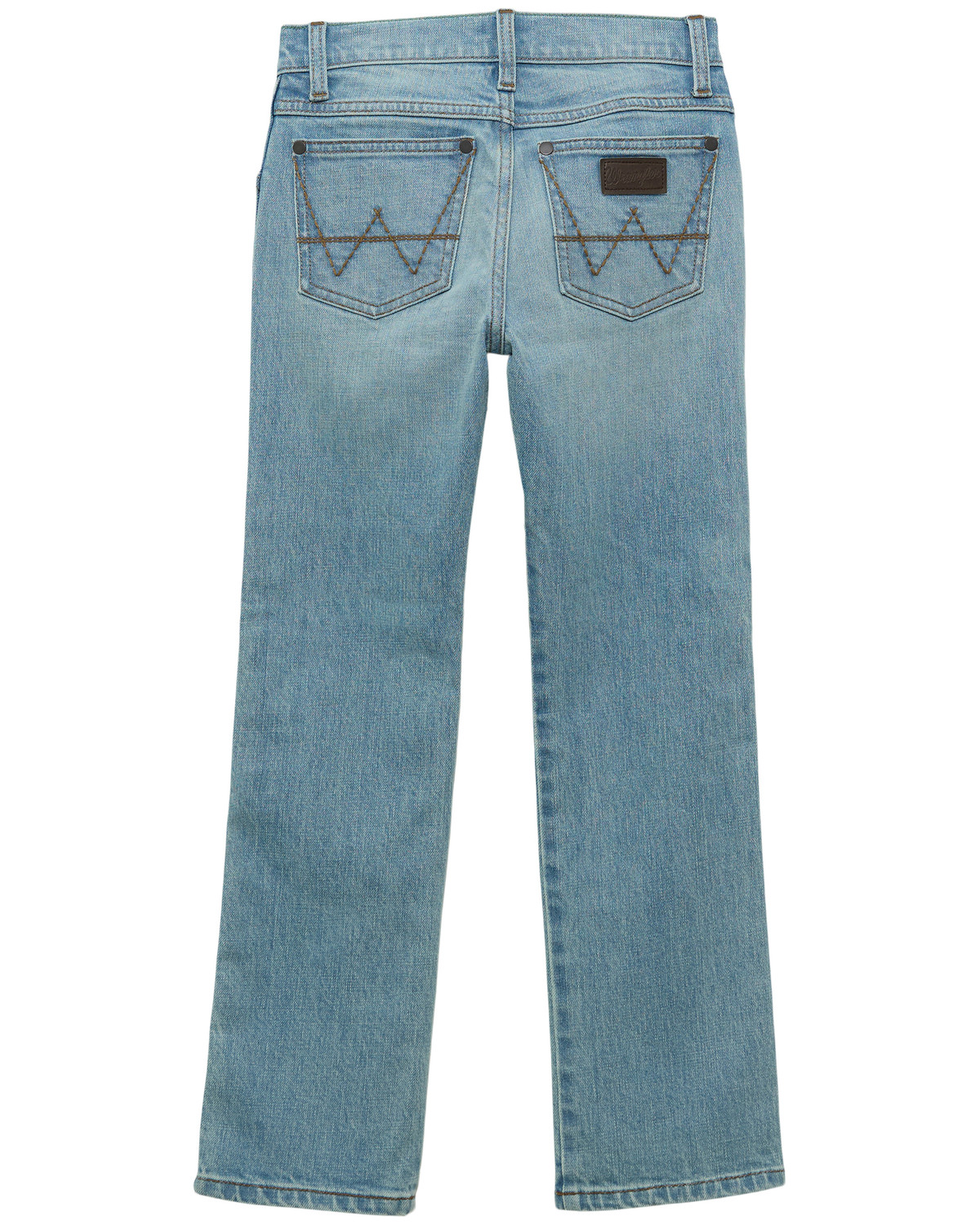 Wrangler Retro Boys' Mendenhall Light Wash Slim Straight Stretch Denim Jeans