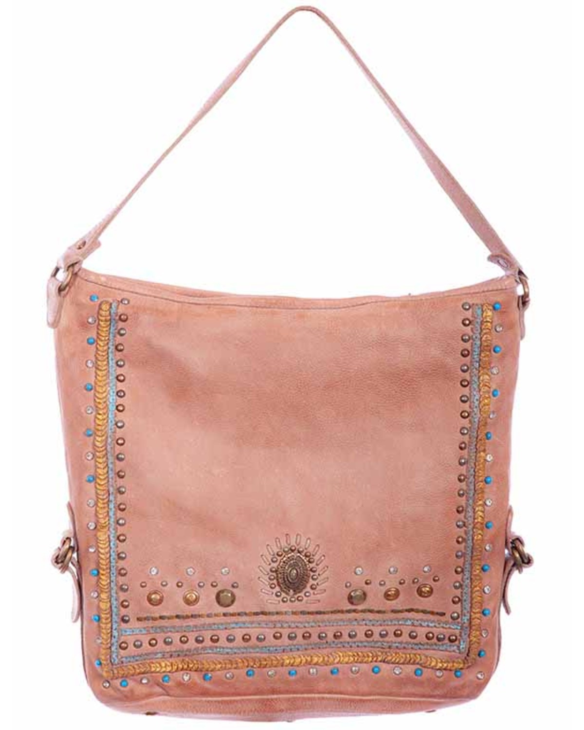 Scully Women's Studded Large Bucket Handbag