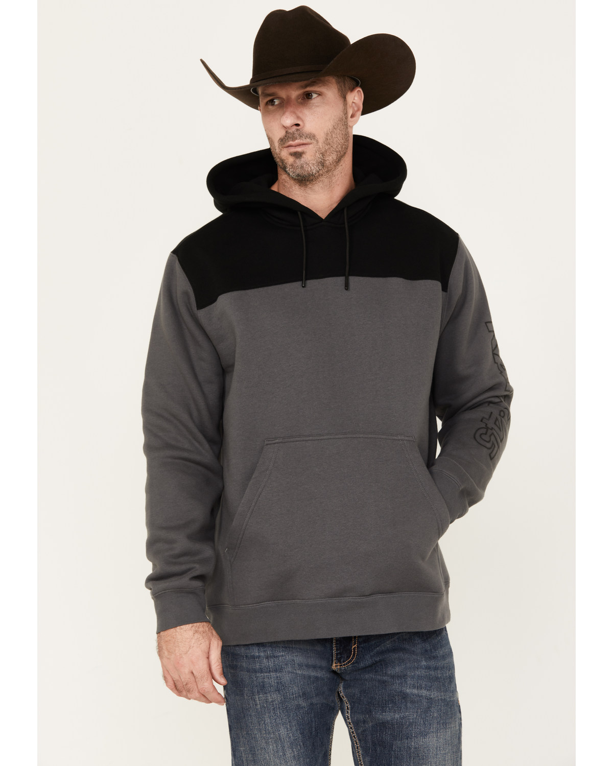 RANK 45® Men's Reflective Sleeve Hooded Sweatshirt