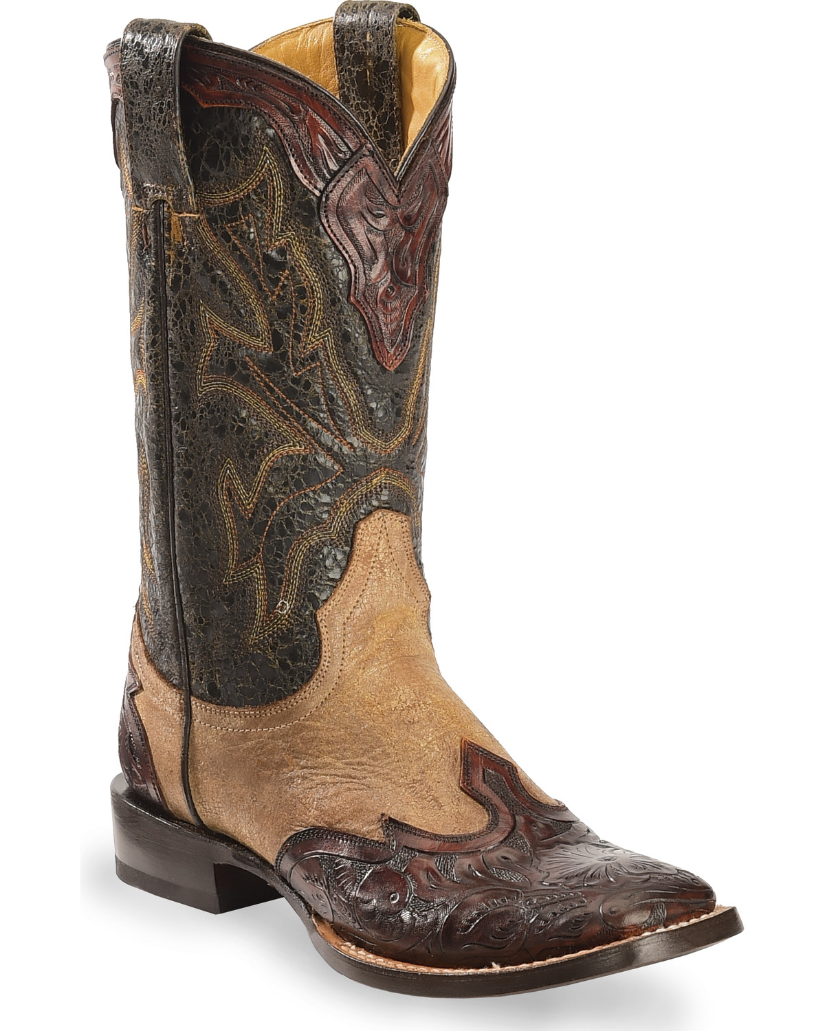 tooled leather boots womens