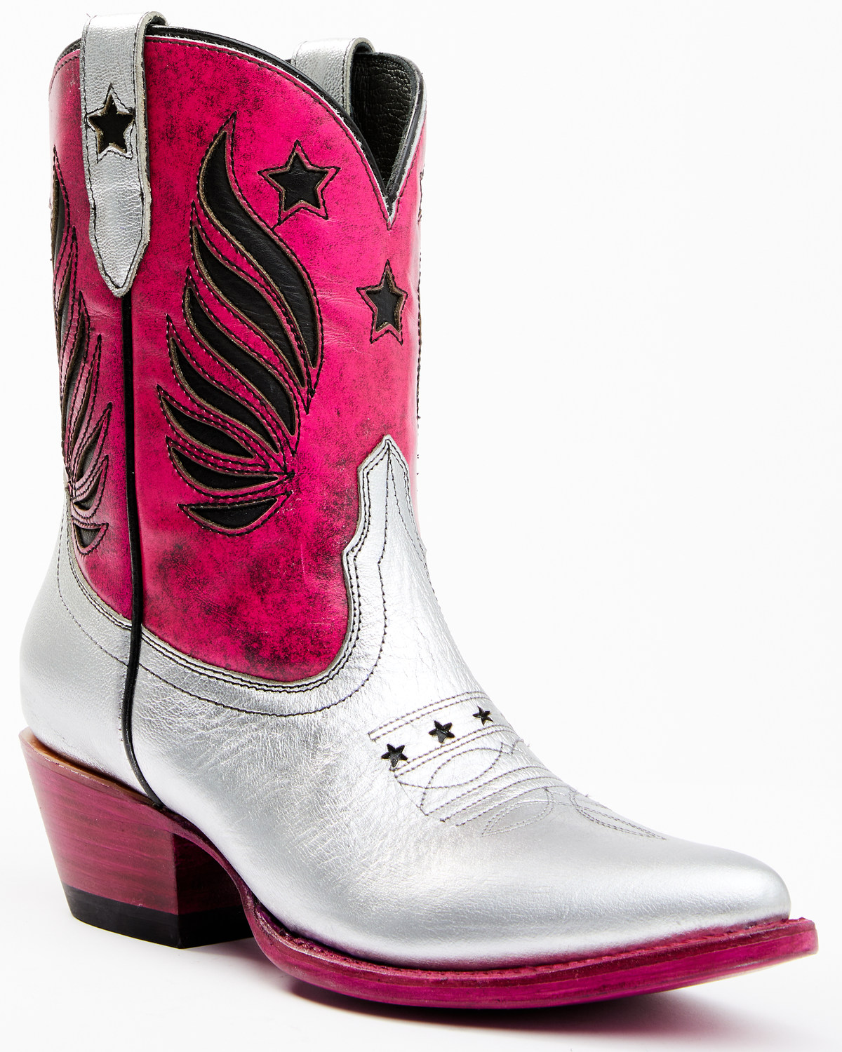 Idyllwind Women's Metallic Star Inlay Roadie Western Booties - Pointed Toe