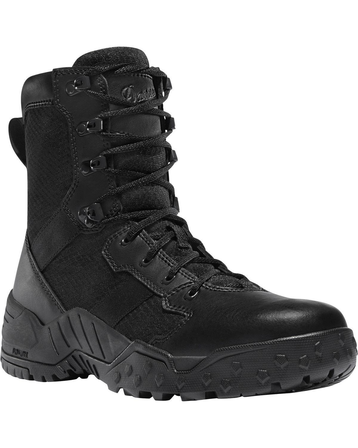 Danner Men's Black Scorch Side-Zip 8" Tactical Boots - Round Toe