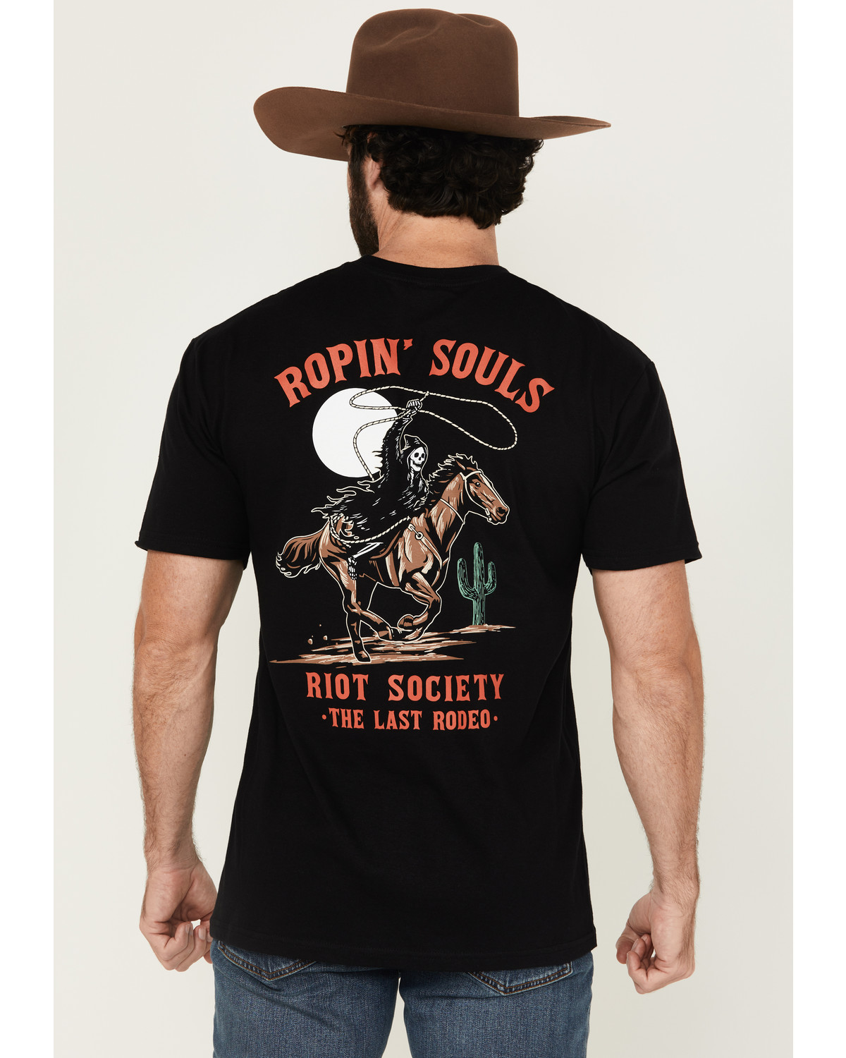 Riot Society Men's Boot Barn Exclusive Ropin' Souls Reaper Short Sleeve Graphic T-Shirt