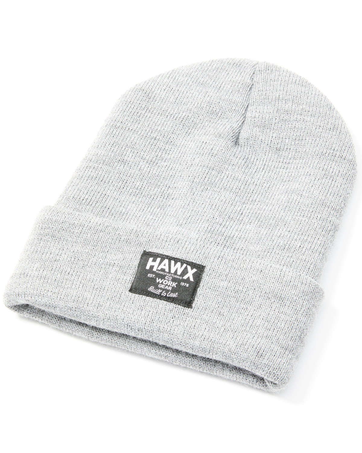 Hawx Men's Light Heather Gray Fleece Lined Work Beanie