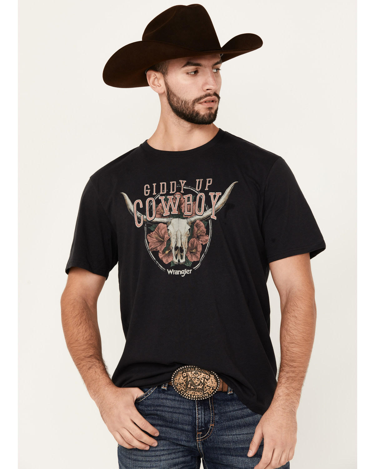 Wrangler Men's Boot Barn Exclusive Giddy Up Cowboy Short Sleeve T-Shirt