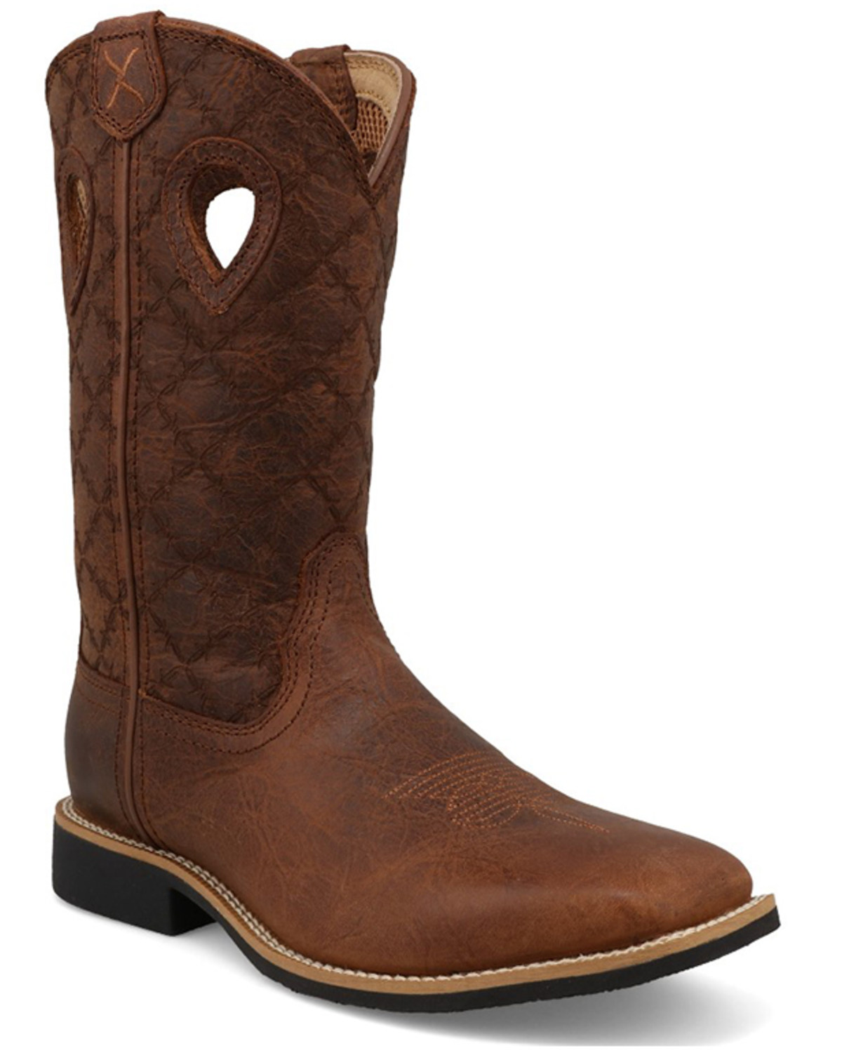 Twisted X Boys' Top Hand Western Boots - Broad Square Toe