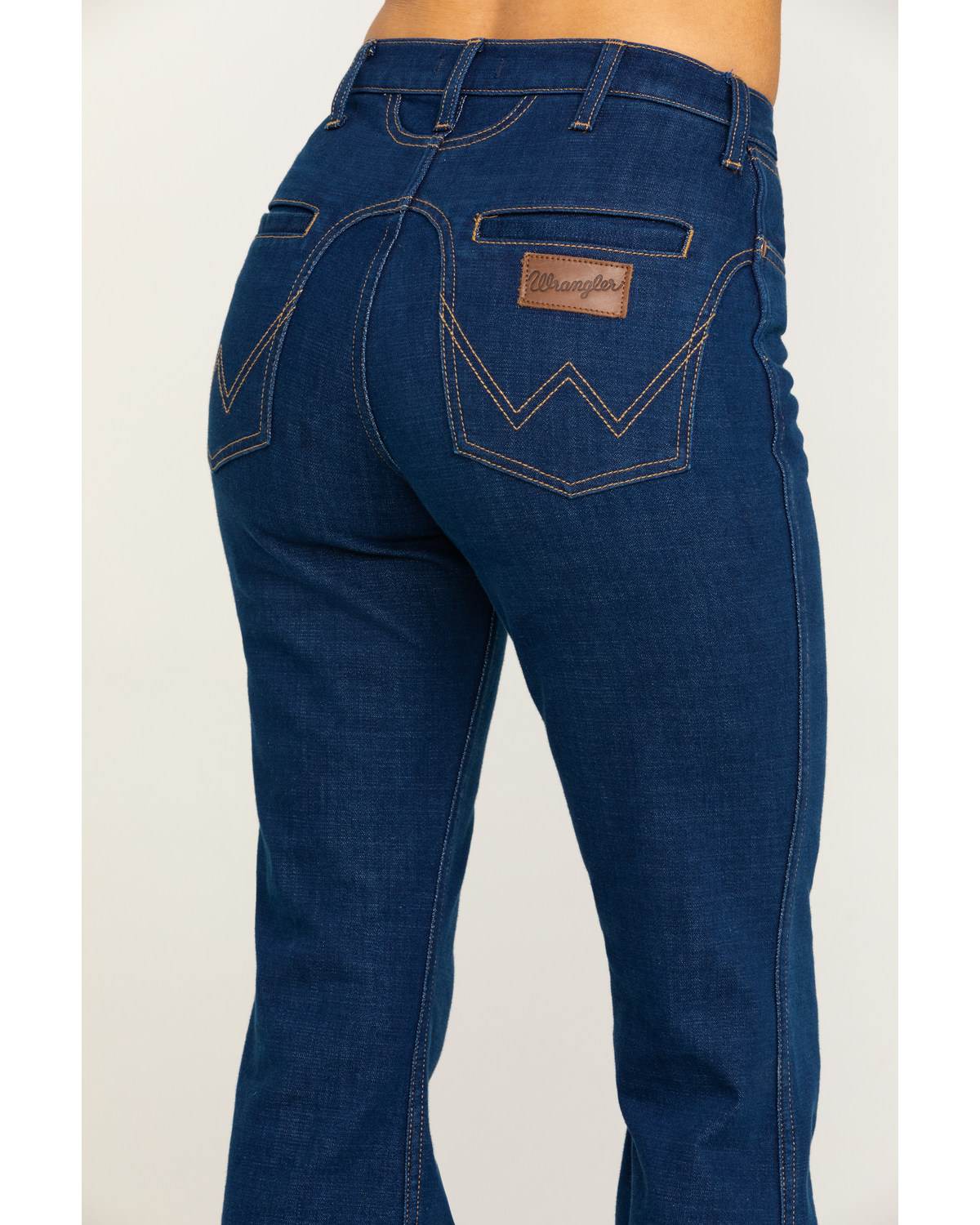 Wrangler Modern Women's Dark Western Yoke Flare River Jeans Boot Barn