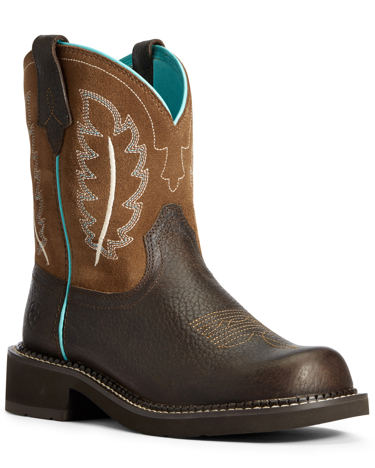 round toe western boot womens