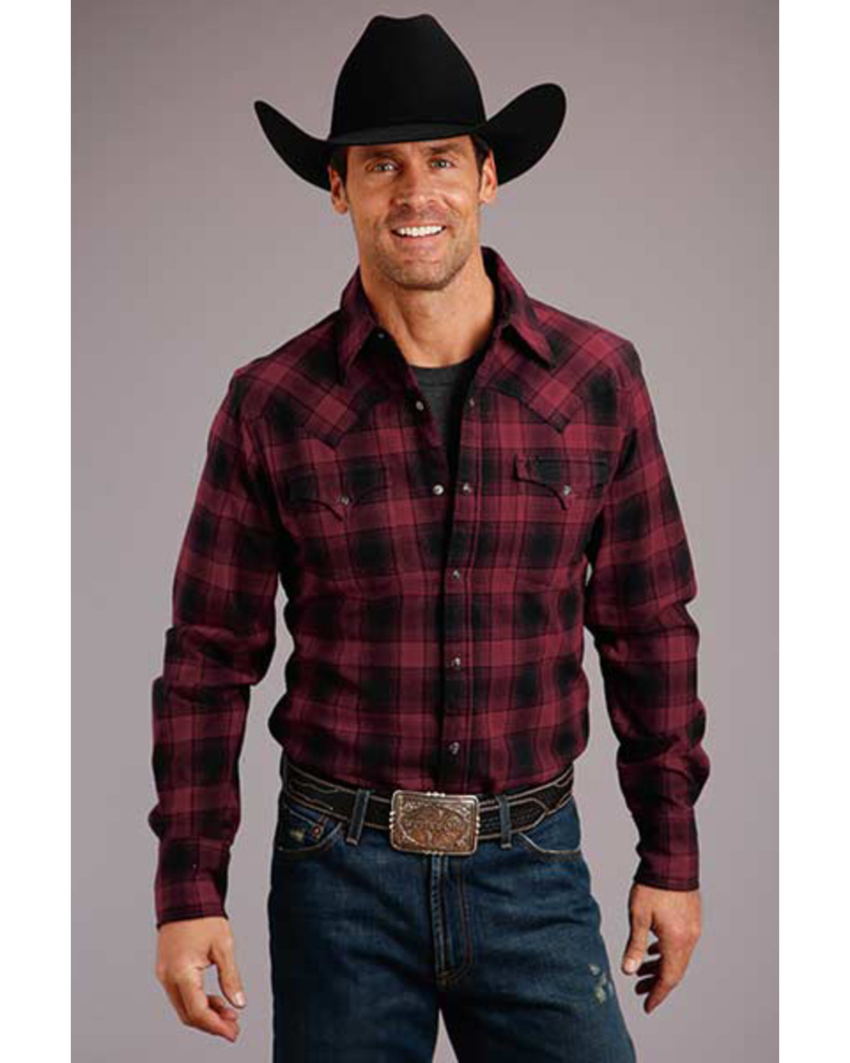 Cowboy checkered shirt clearance