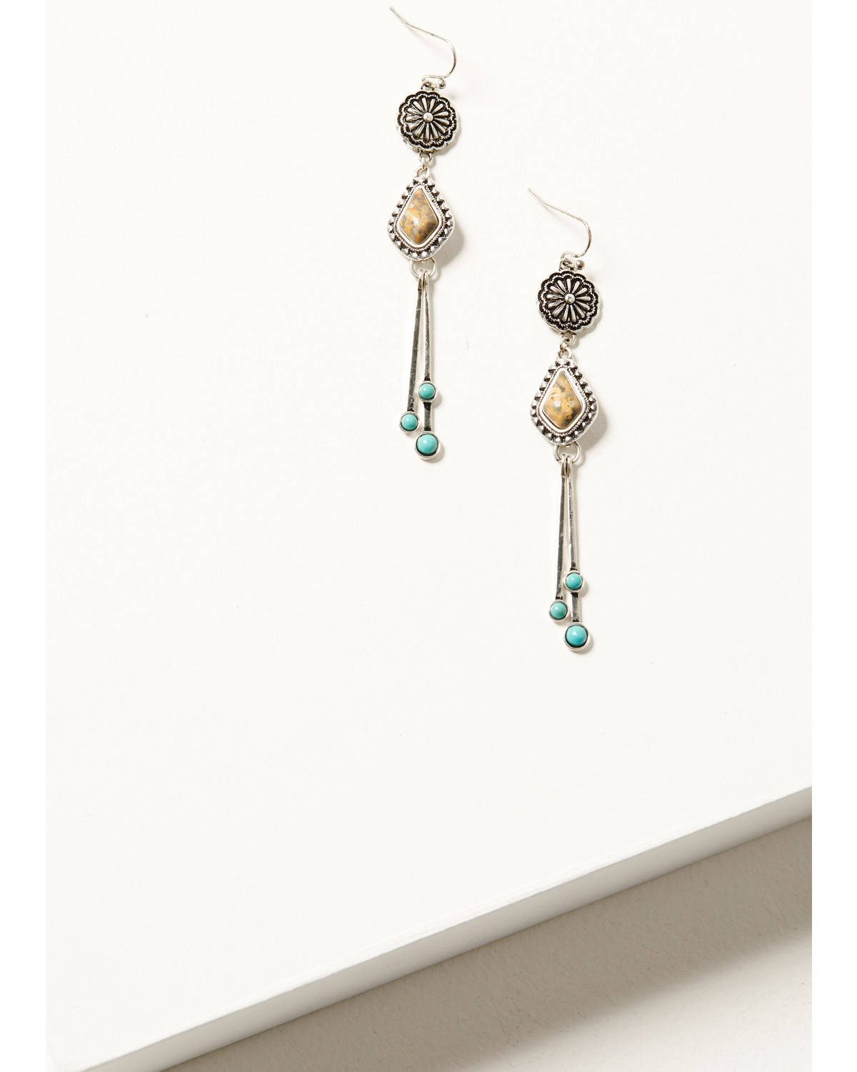 Shyanne Women's Natural Stone Linear Dangle Earrings