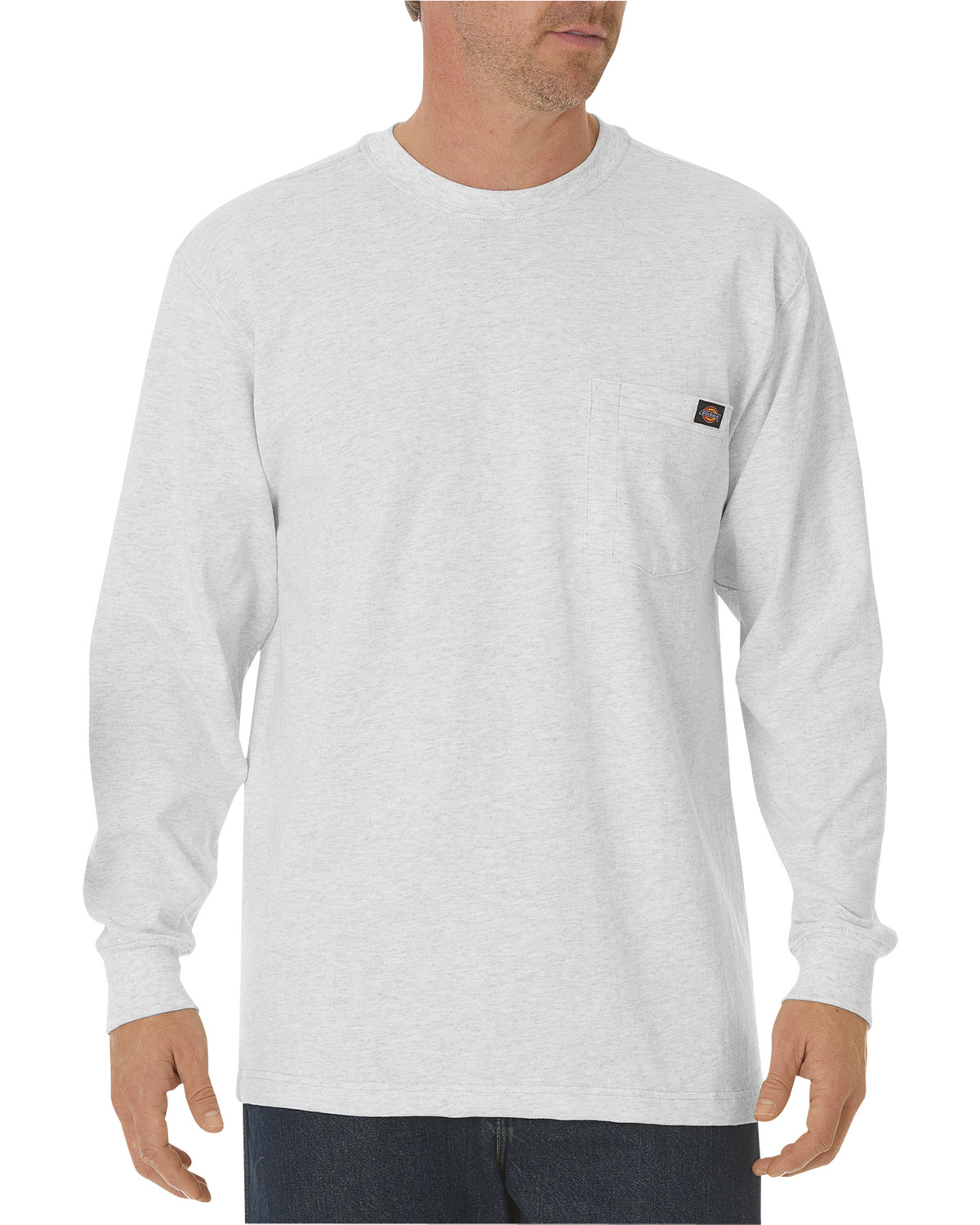 Dickies Men's Long Sleeve Heavyweight Crew Neck Tee