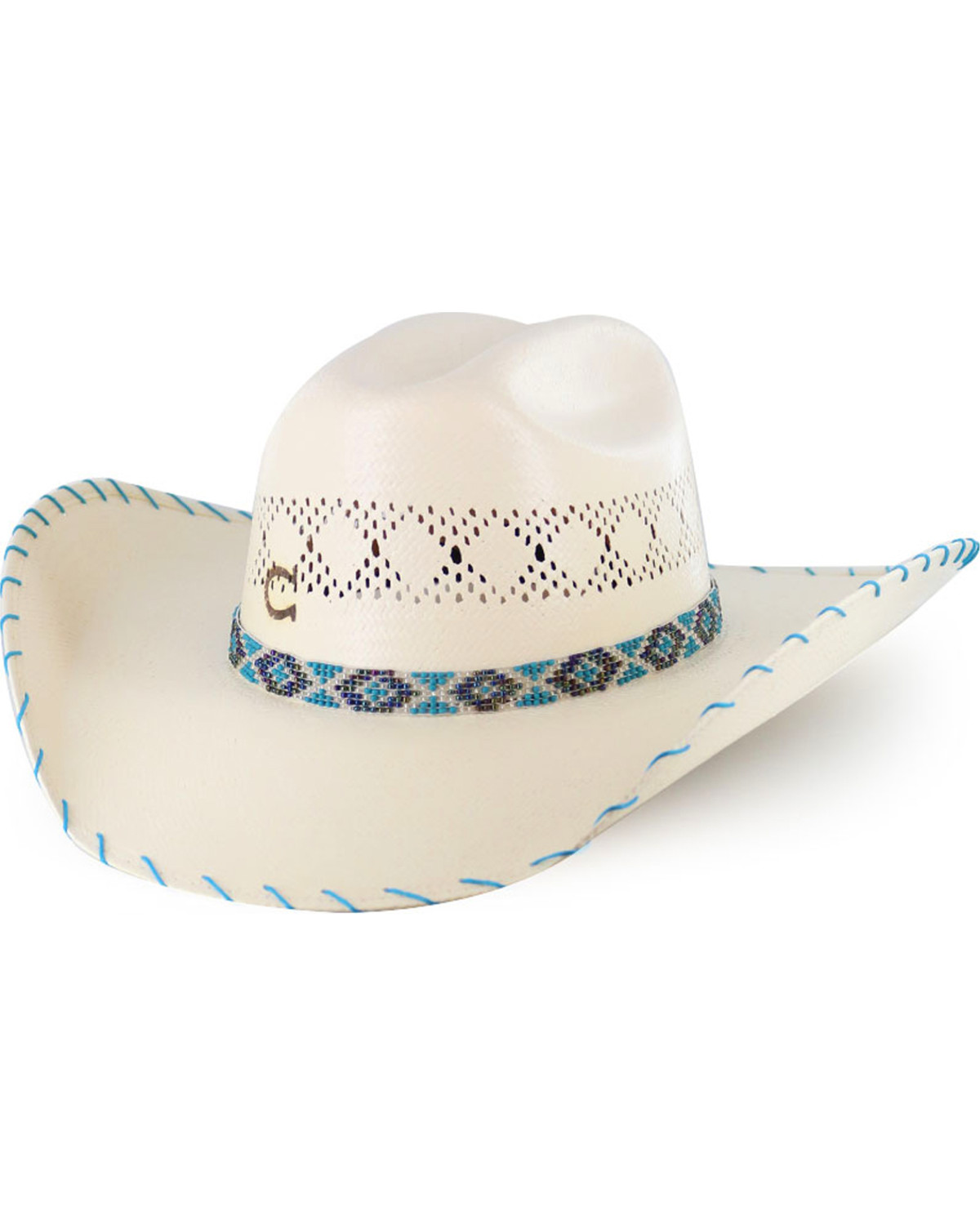 Charlie 1 Horse Girls' Straw Cowboy Hat