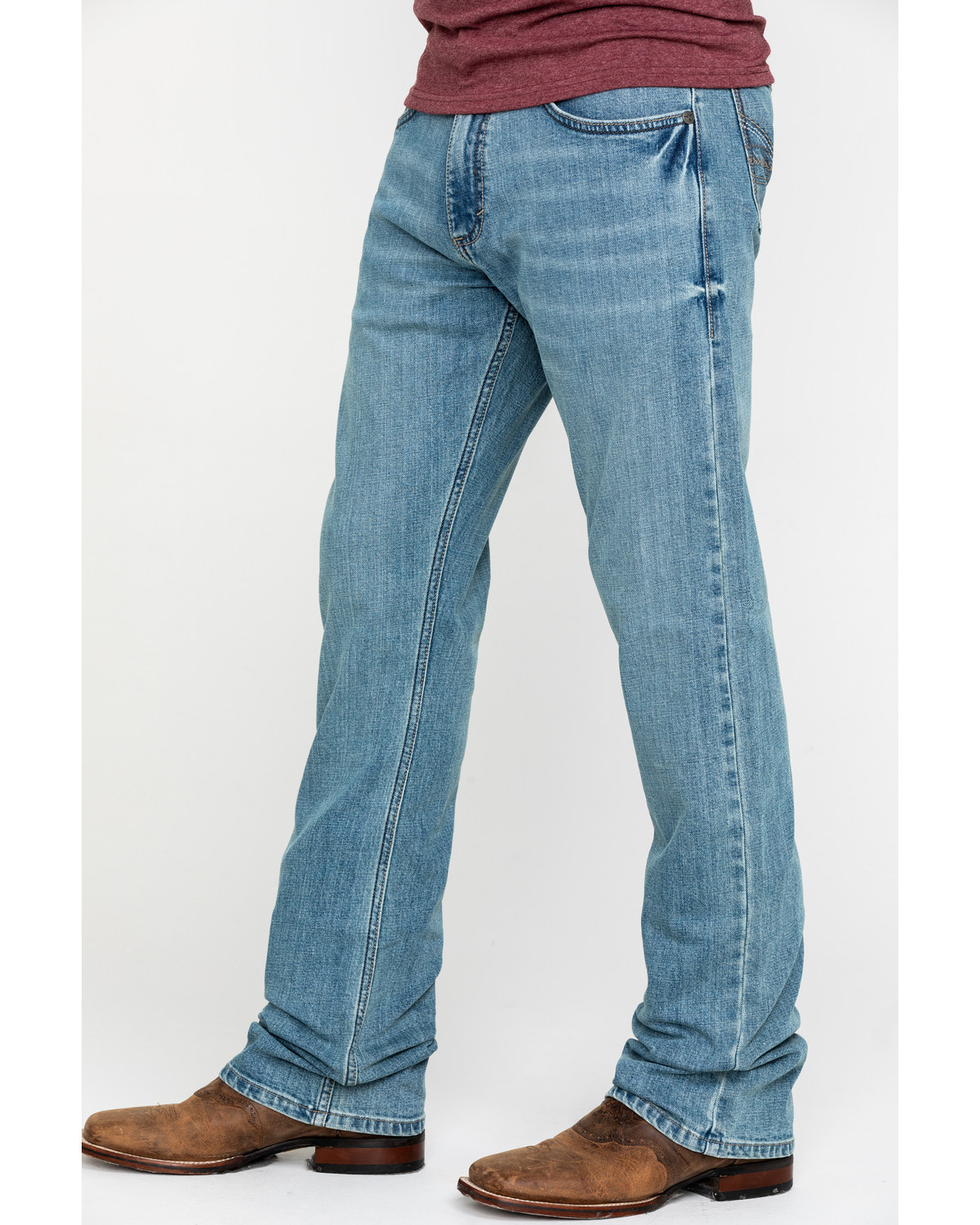 Wrangler 20X Men's No. 42 Light Vintage Stretch Slim Bootcut Jeans ...
