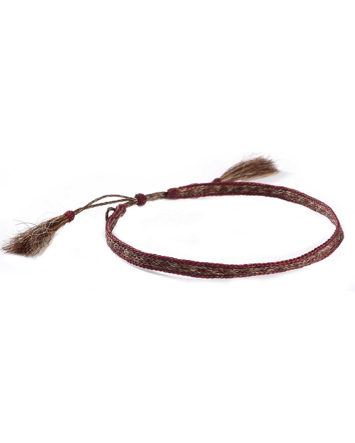 Colorado Horsehair Double Tassel Horsehair Braid Hatband