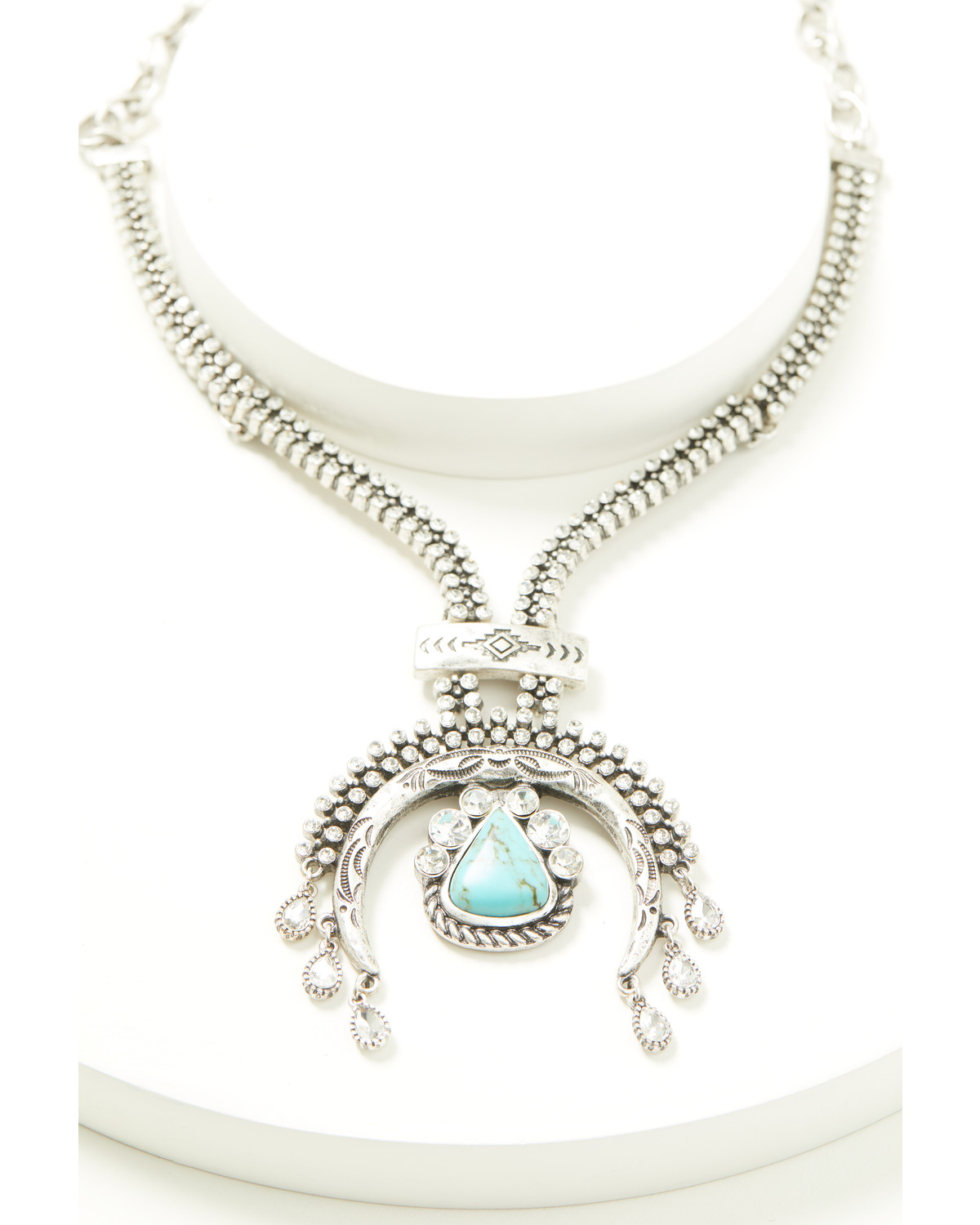 Idyllwind Women's Suncrest Rhinestone Squash Blossom Necklace