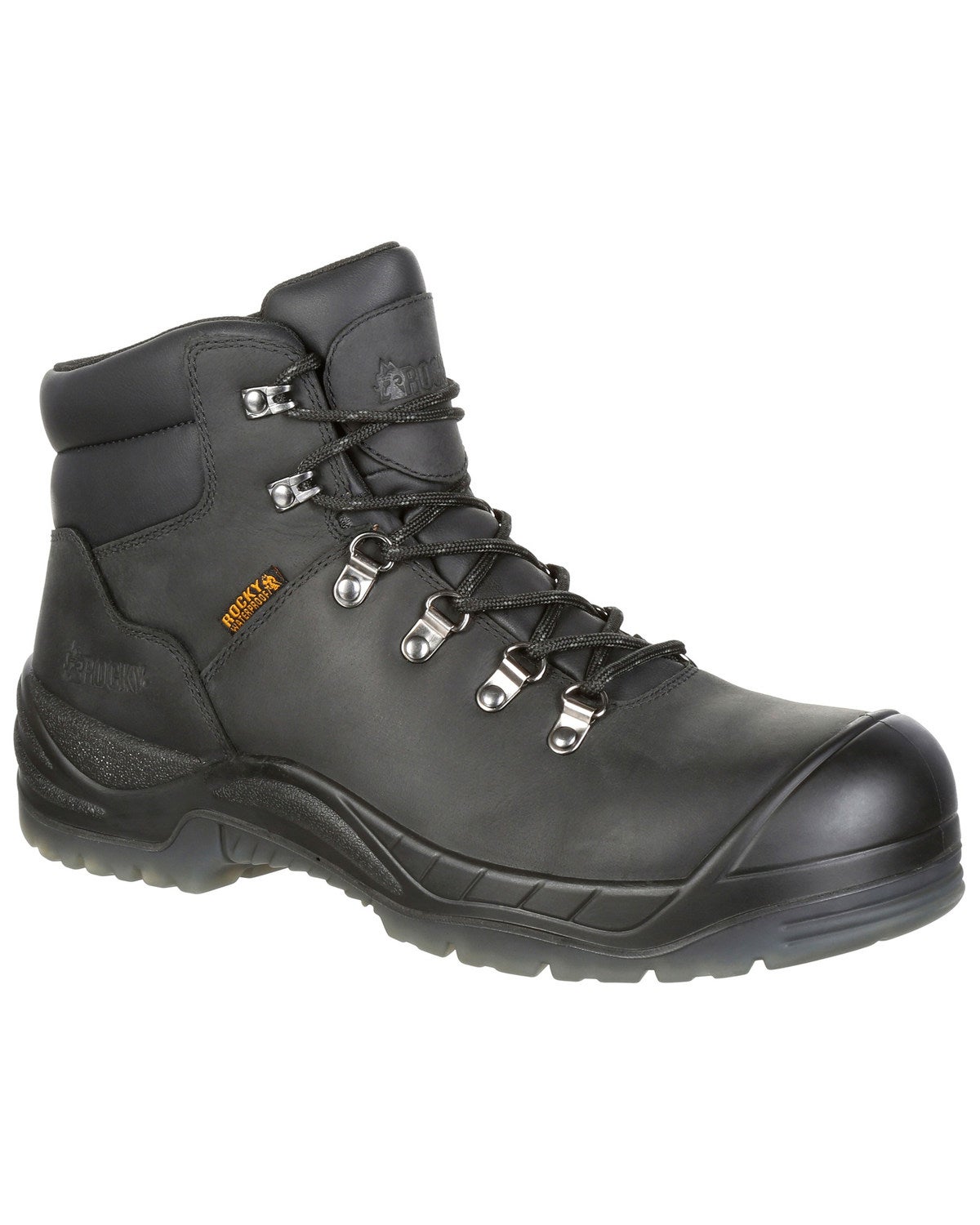 rocky black work boots