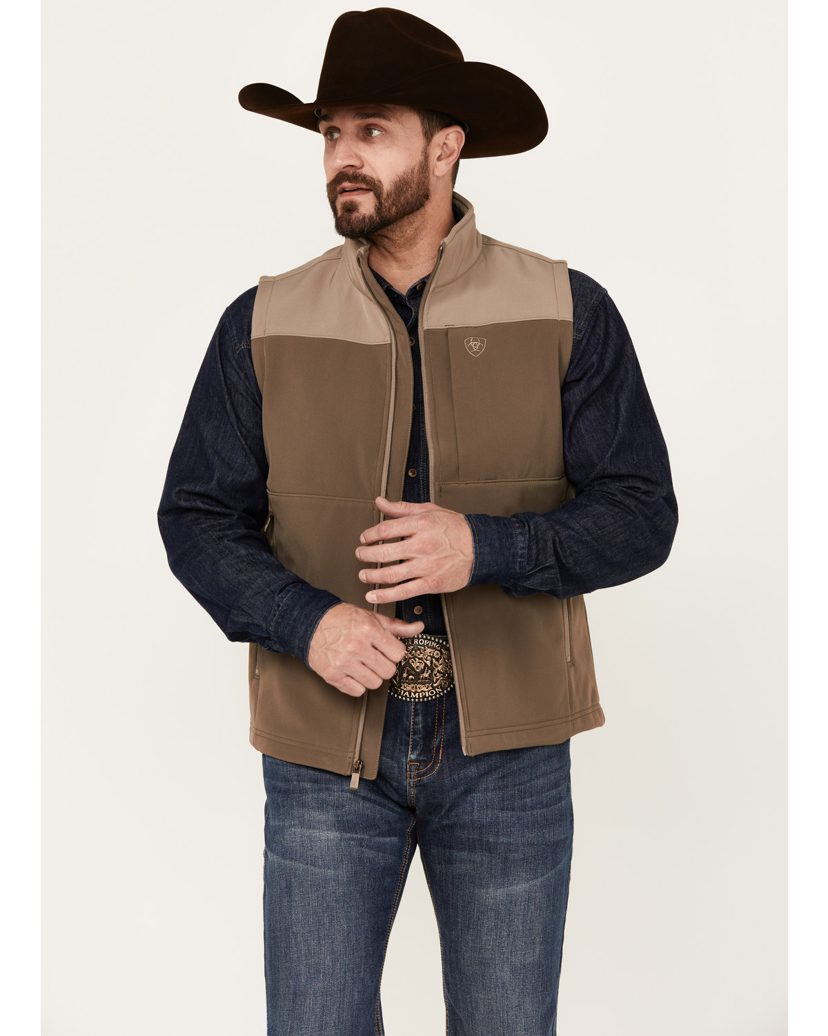 Ariat Men s Wyatt Color Block Stretch Softshell Vest Boot Barn in Tustin CA