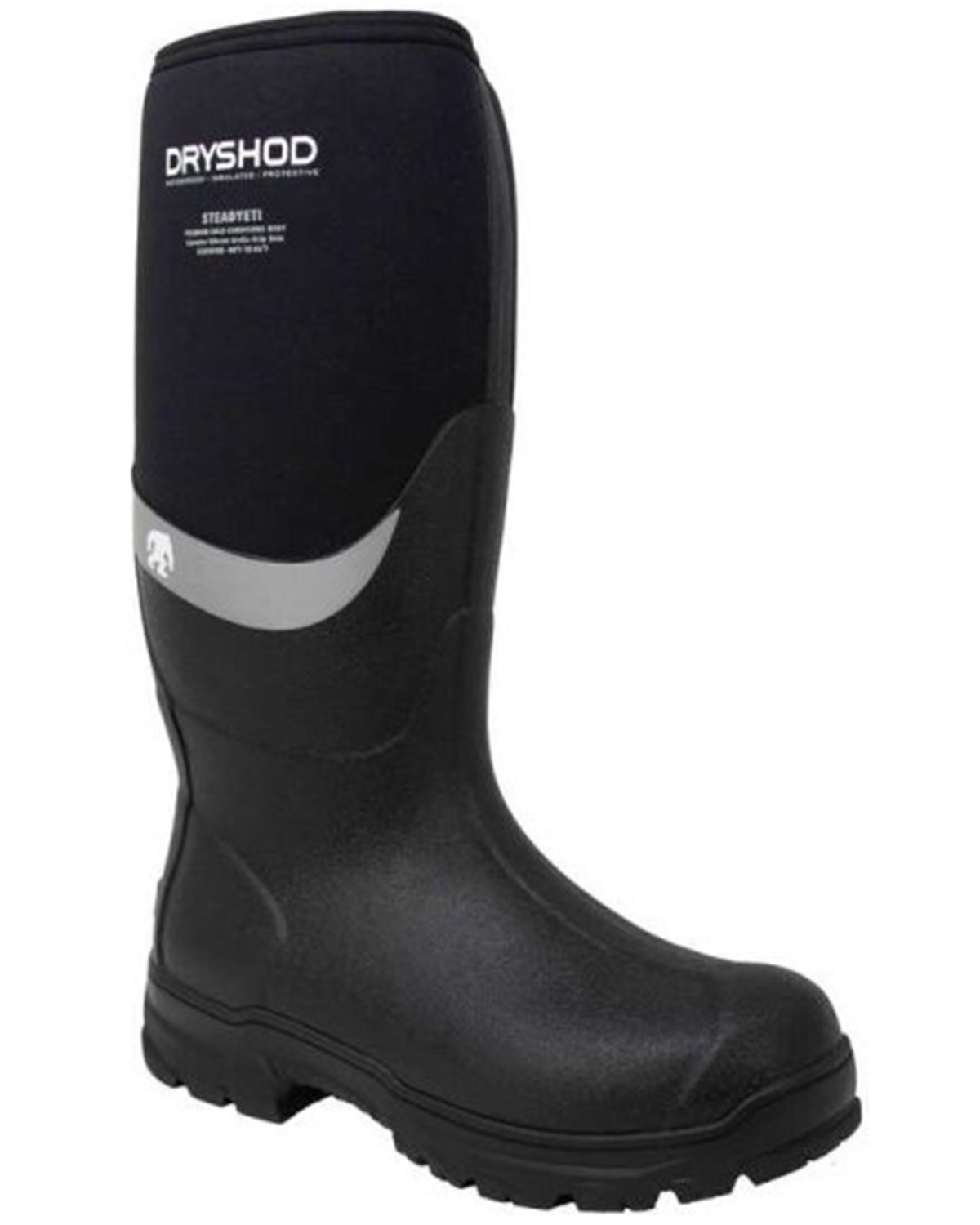 Dryshod Men's Steadyeti Genuine Vibram Arctic Grip Pull On Outdoor Boots - Round Toe