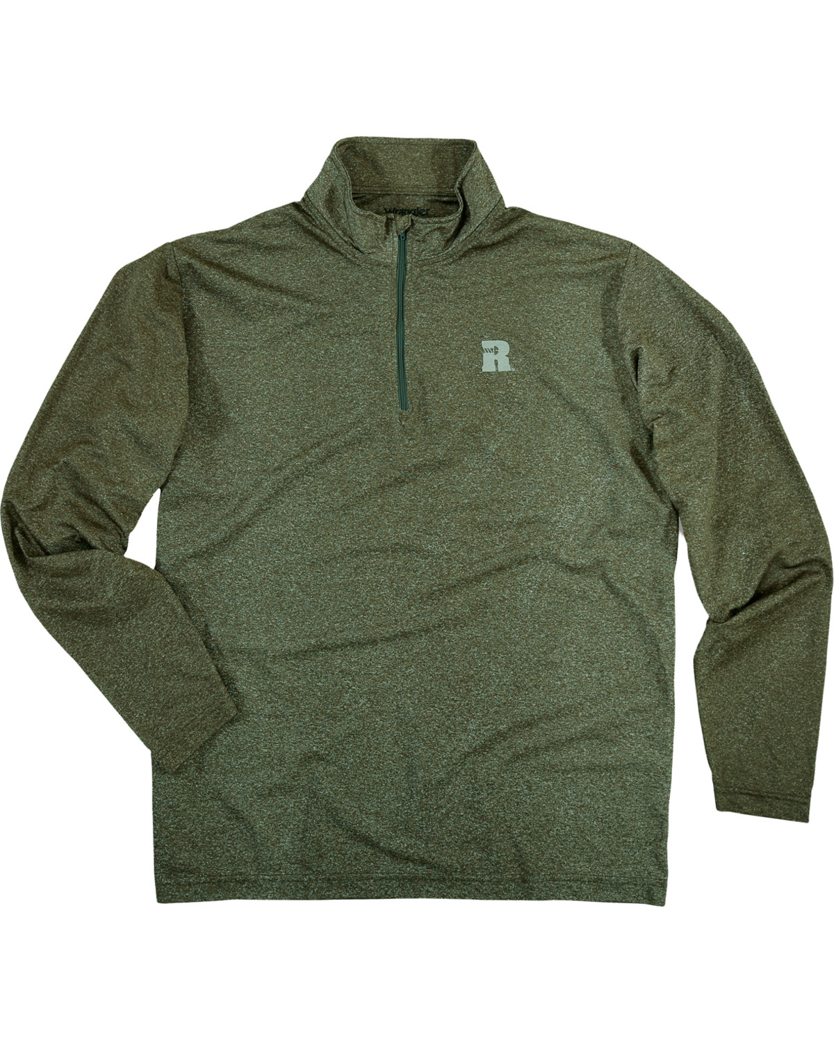 Wrangler Riggs Men S Olive Workwear 1 4 Zip Pullover Shirt Big