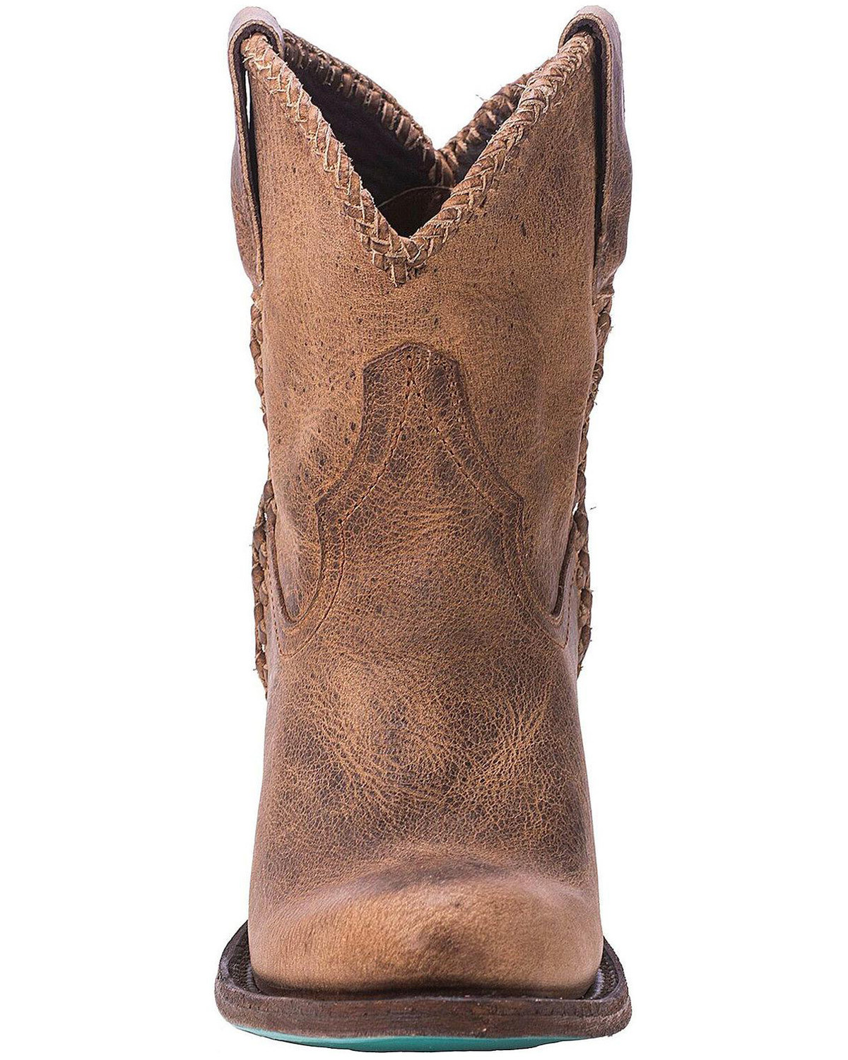 distressed womens booties