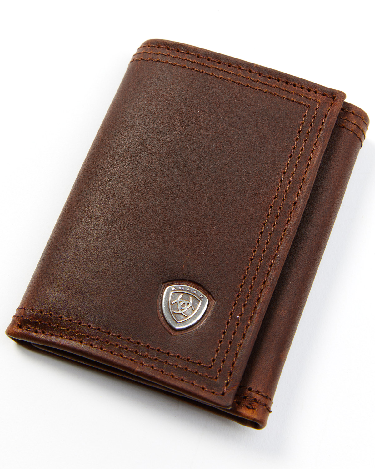 Ariat Men's Tri-Fold Leather Wallet