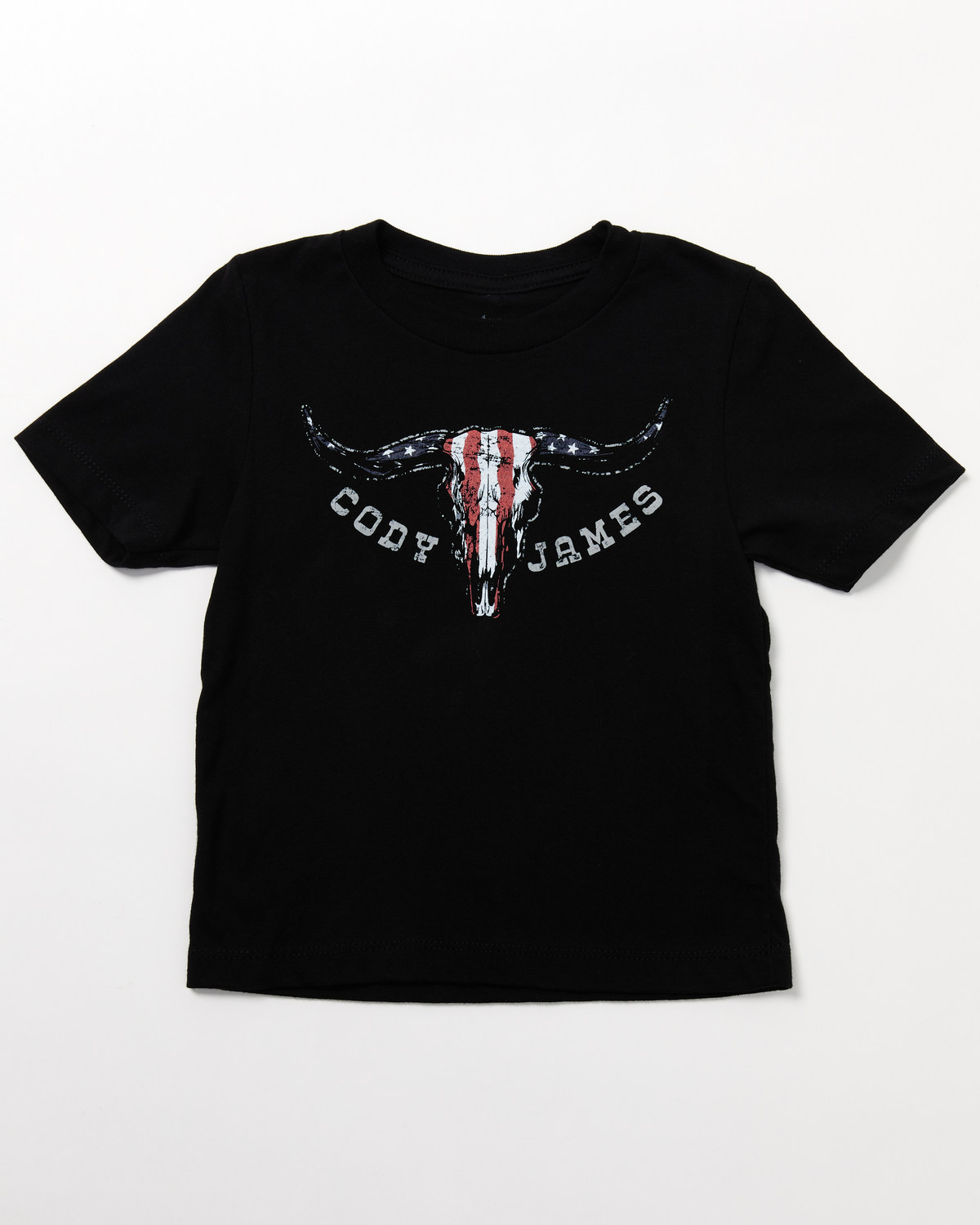 Cody James Toddler Boys' Bull Skull Short Sleeve Graphic T-Shirt