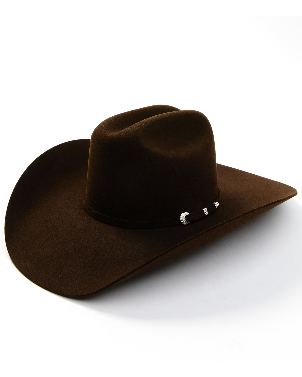 Serratelli Men's 8X Phoenix Chocolate Cattleman Self-Band Western Hat