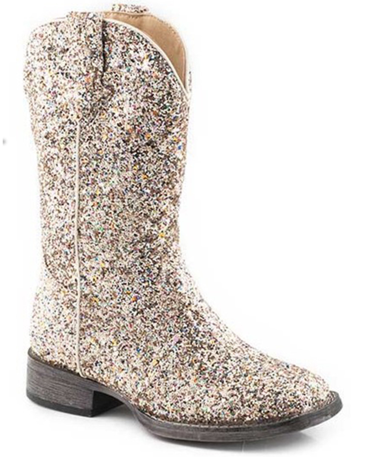 Roper Little Girls' Glitter Galore Western Boots - Square Toe