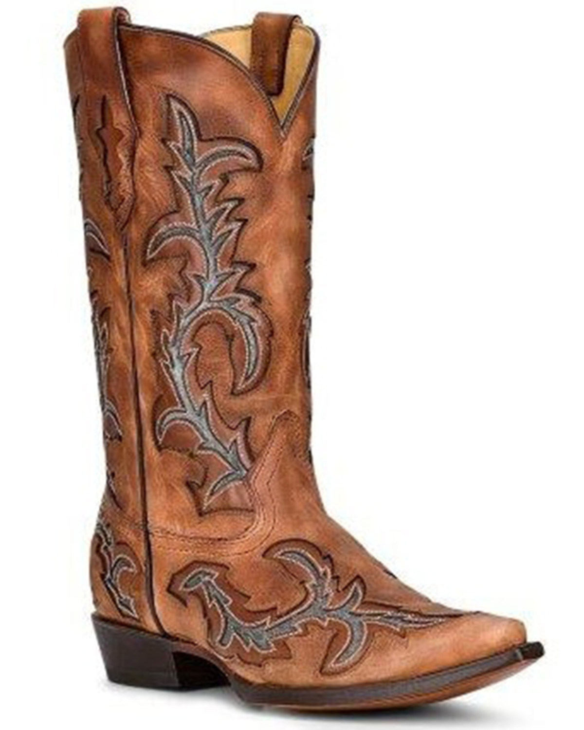 Corral Men's Embroidery & Inlay Western Boots - Snip Toe