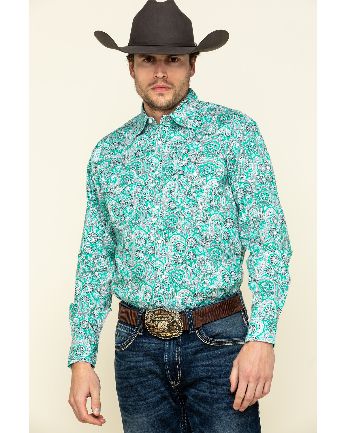 Wrangler paisley shirts clearance