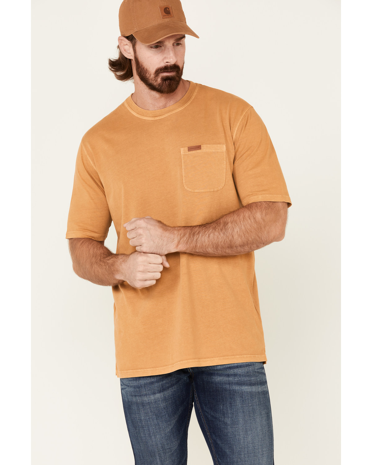 Pendleton Men's Mustard Deschutes Pocket Short Sleeve T-Shirt