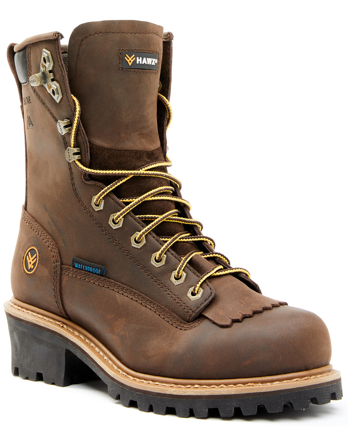 Hawx Men's 8" Waterproof Logger Boots - Steel Toe