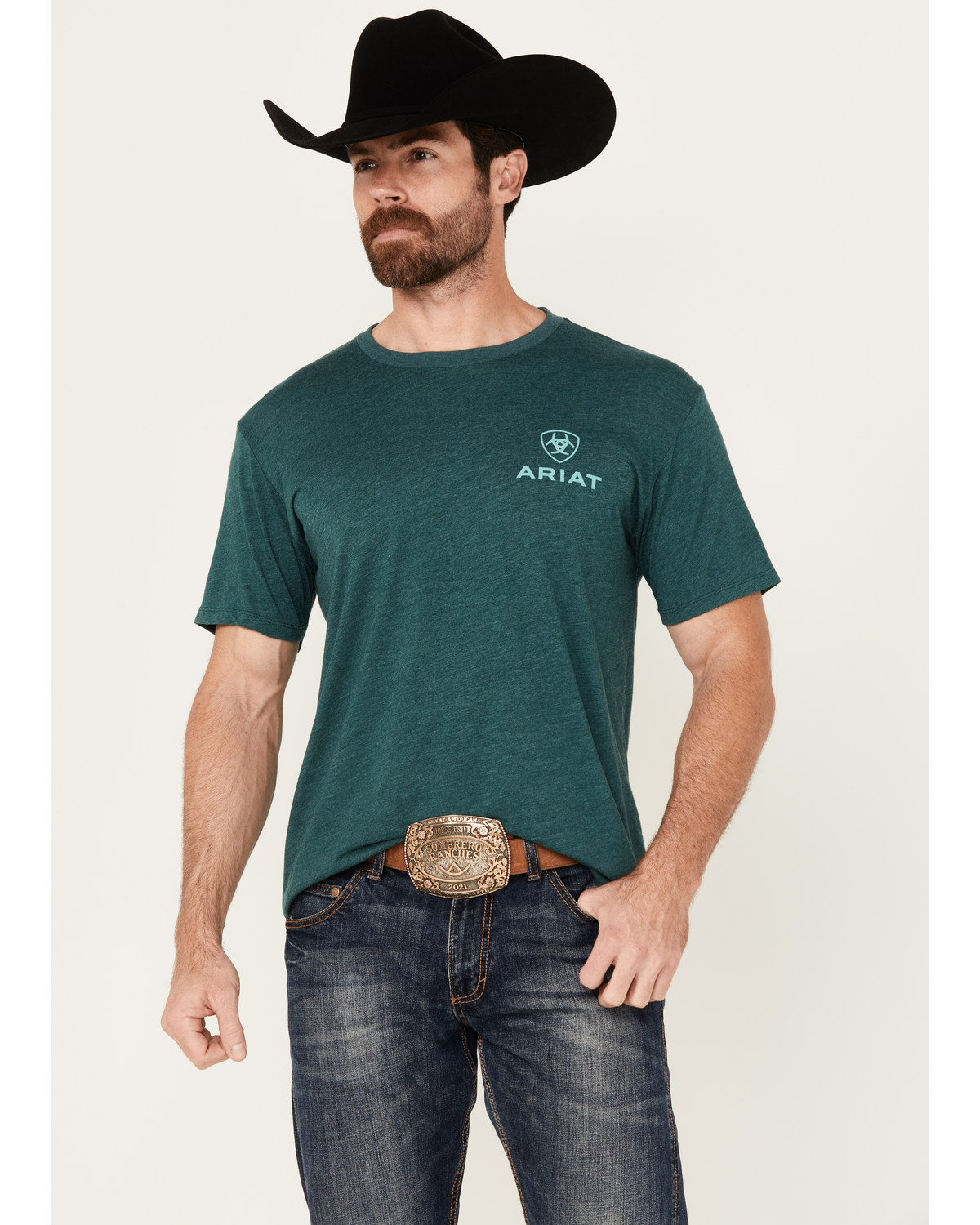 Ariat Men's Boot Barn Exclusive Southwestern Print Logo Short Sleeve Graphic T-Shirt