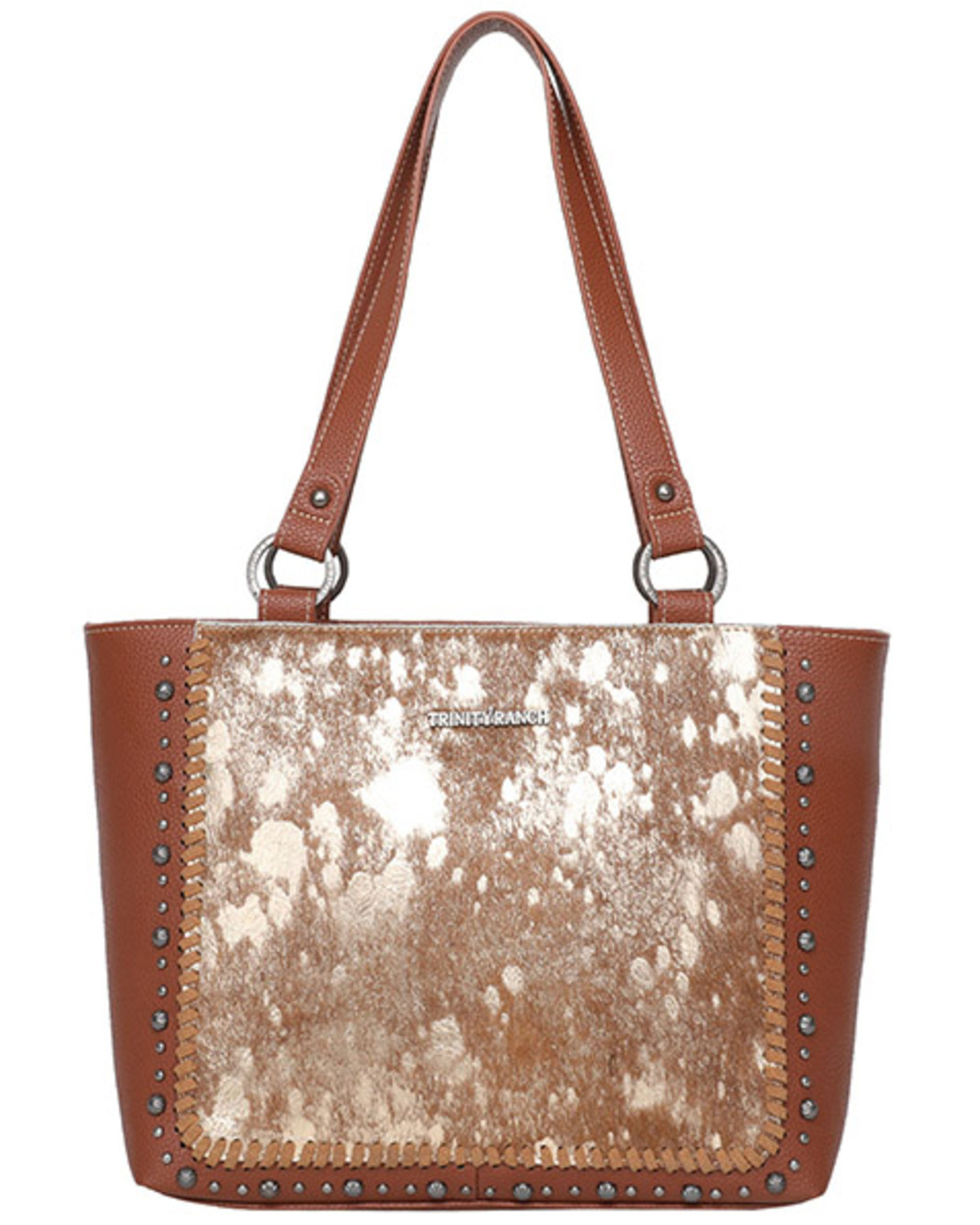 Montana West Women's Trinity Ranch Hair-On Cowhide Collection Concealed Carry Tote