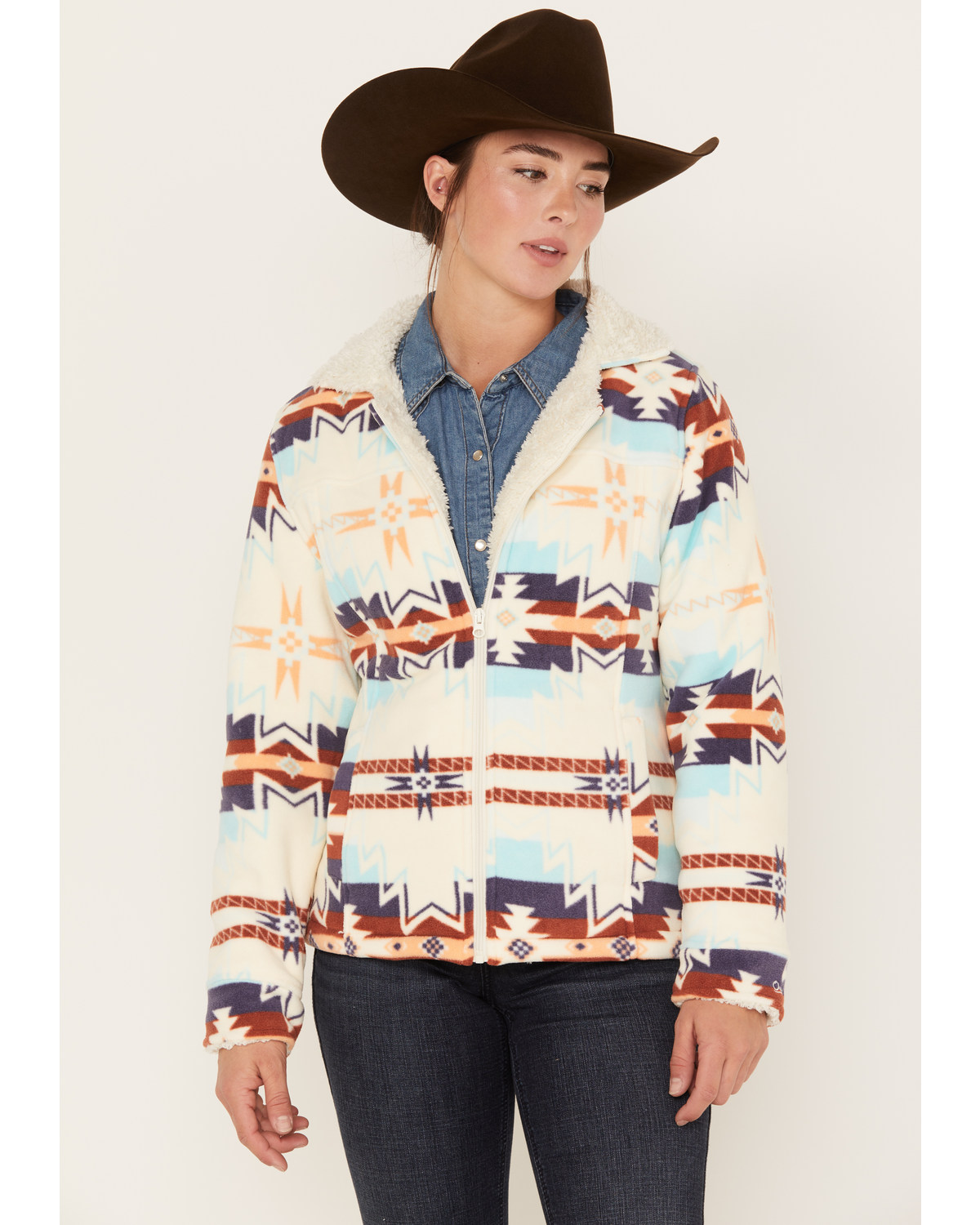 Outback Trading Co Women's Brianna Print Dawn Zip-Up Jacket