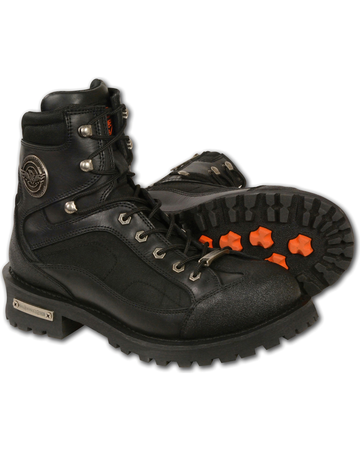 Milwaukee Leather Men's Gear Shift Protection Boots - Round Toe
