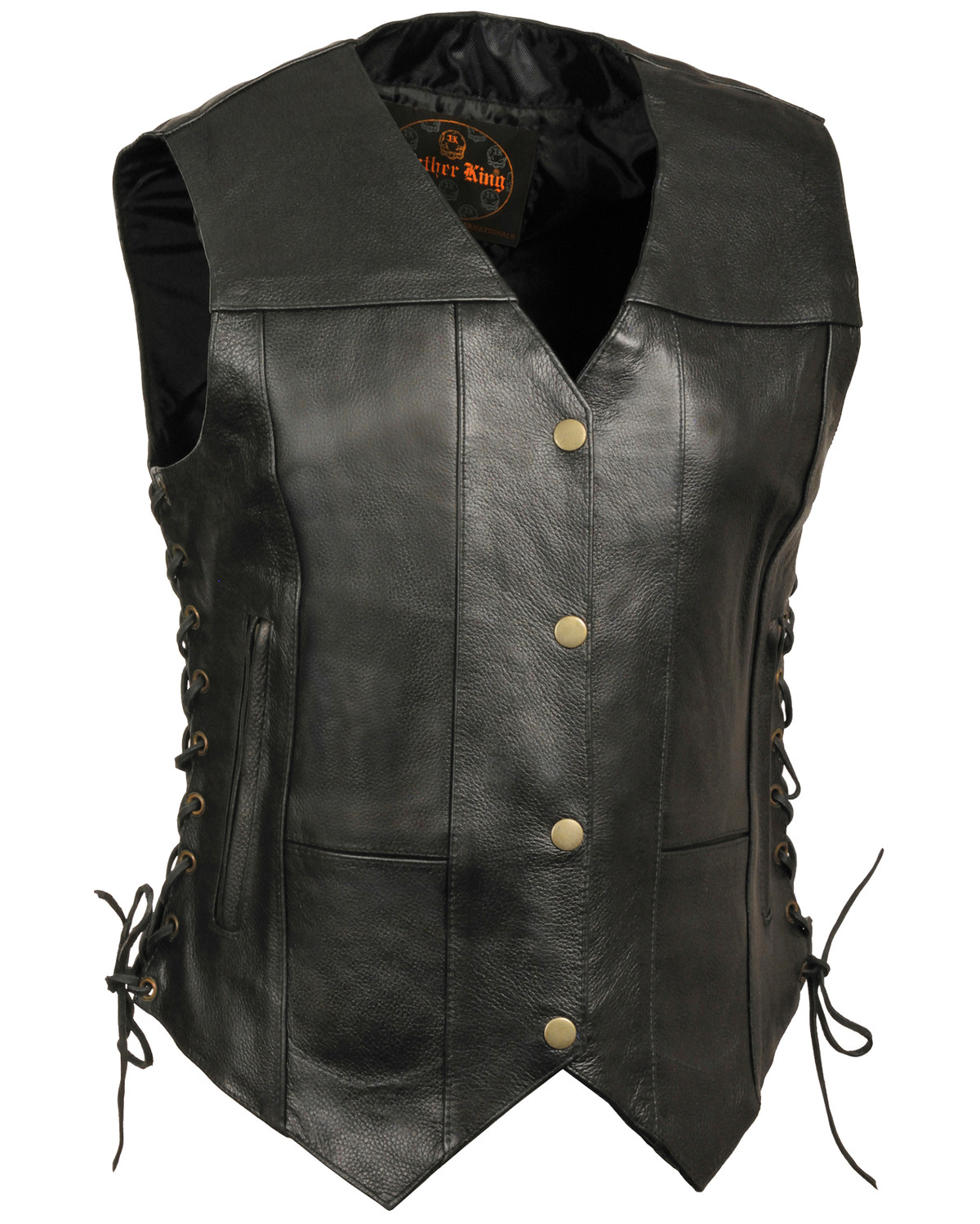 Milwaukee Leather Women s 6 Pocket Side Lace Concealed Carry Vest 3X Pueblo Mall