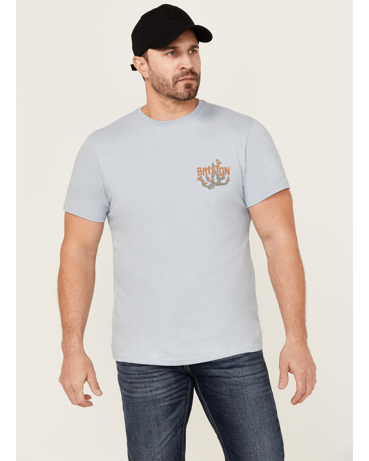 Brixton Men's Valley Cactus Short Sleeve Graphic T-Shirt