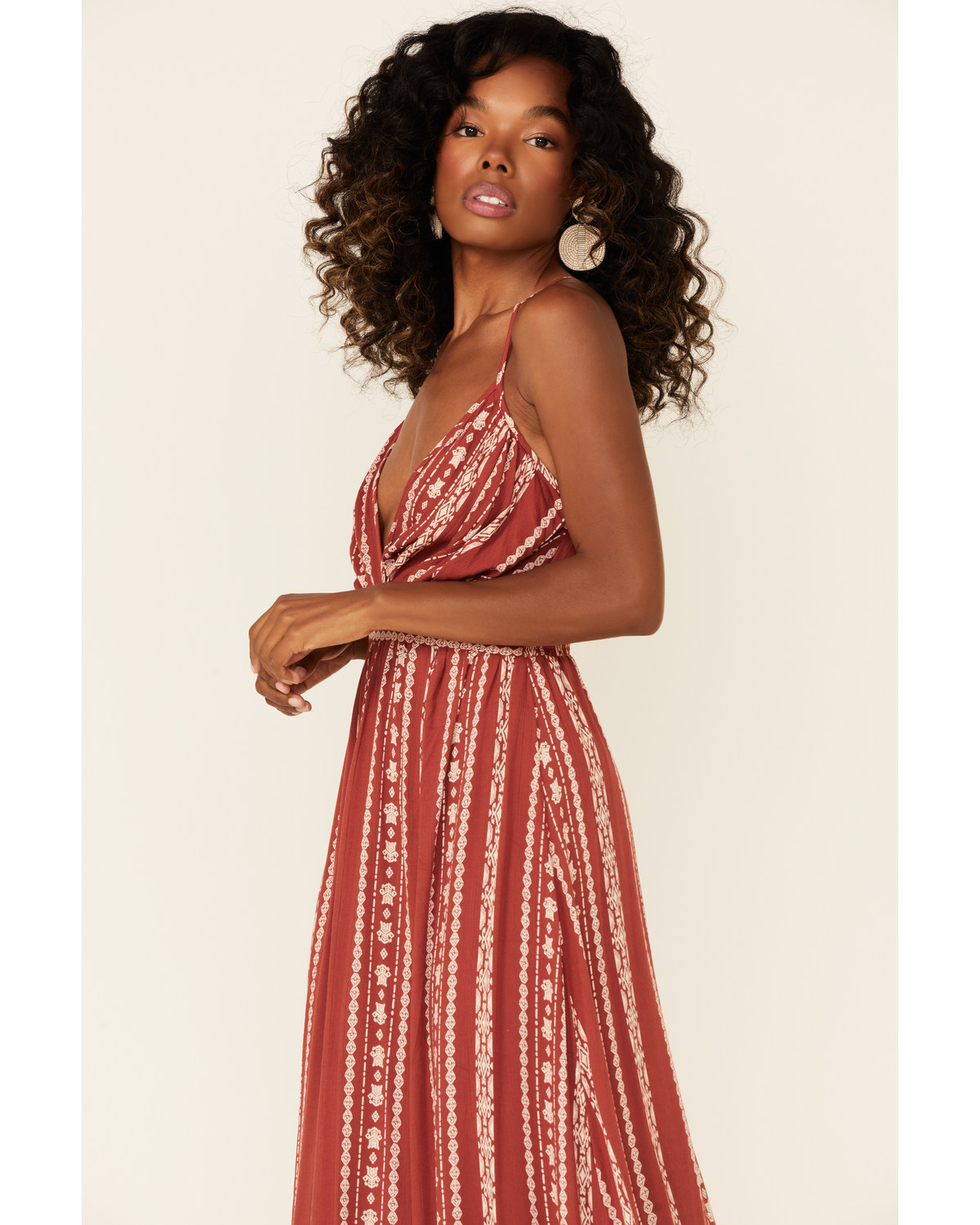 maxi dress rust