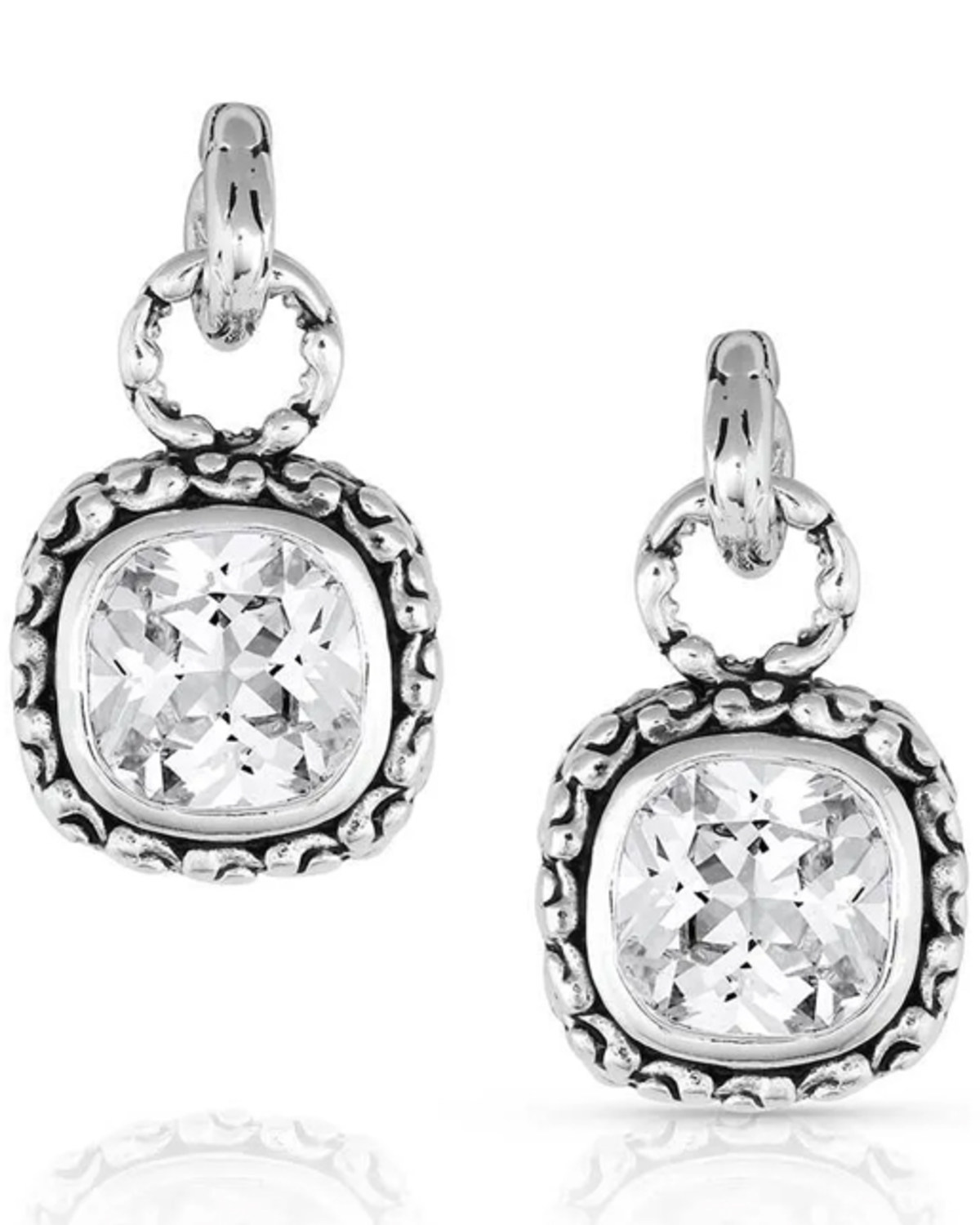 Montana Silversmiths Women's Silver Western Delight Crystal Earrings