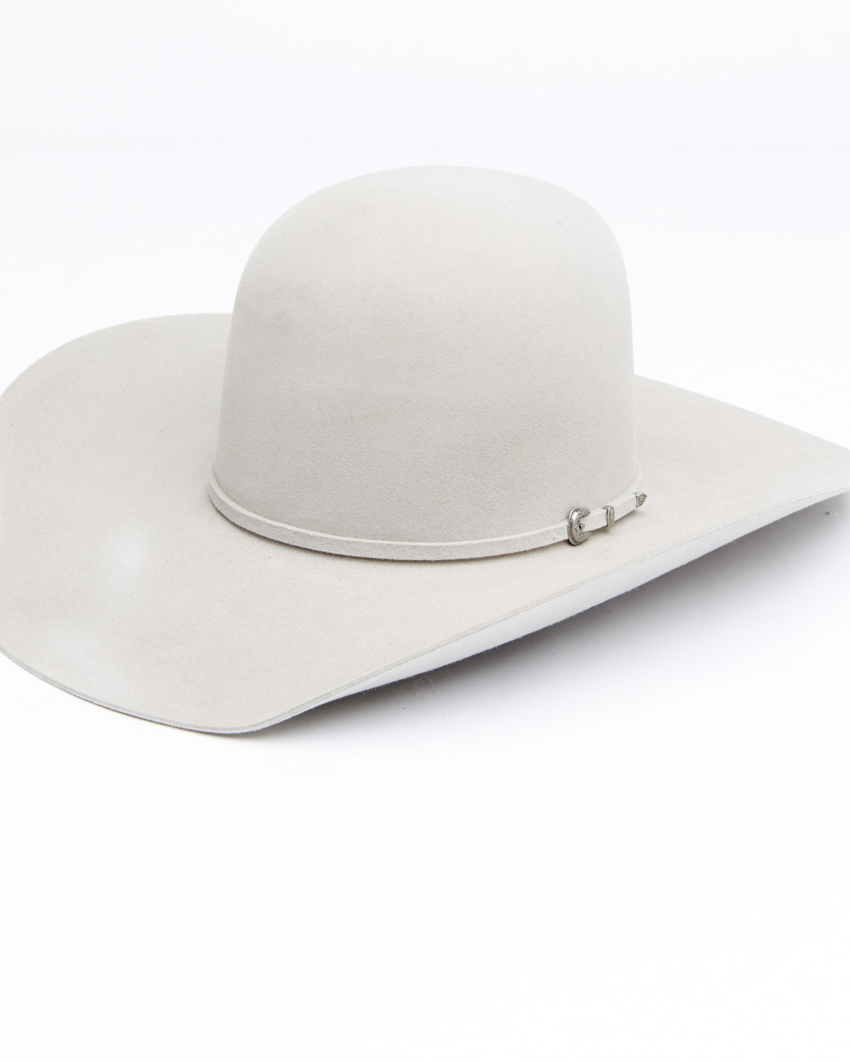 Rodeo Men's King 7X Fur Open Crown Self Band Western Felt Hat