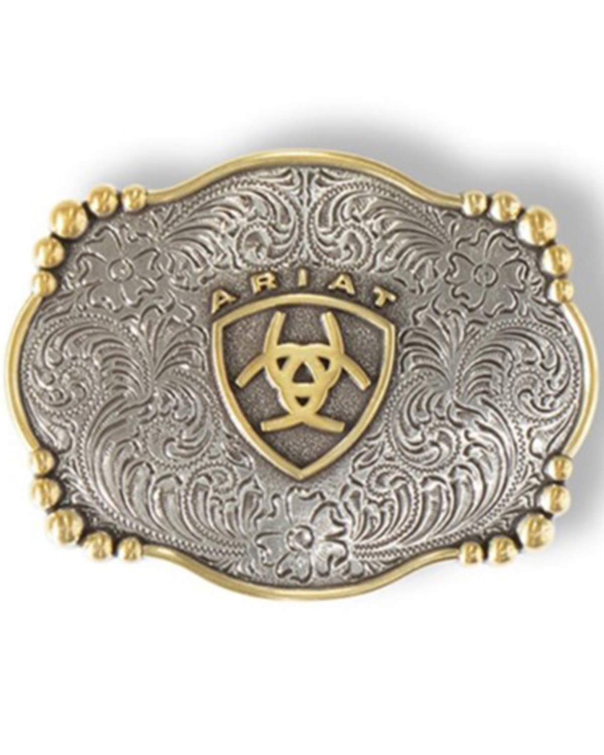 Ariat Women's Floral Smooth Edge Belt Buckle