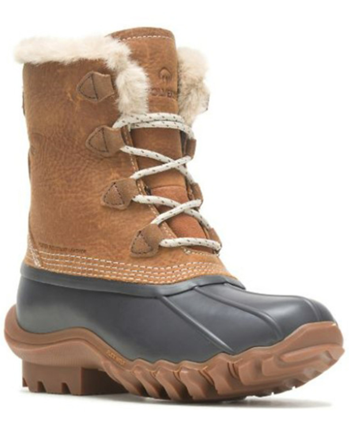 Wolverine Women's Torrent Faux-Fur Tall Duck Boots- Round Toe