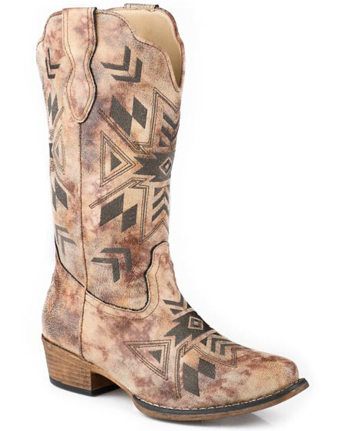 Roper Women's Riley Southwestern Western Boots - Snip Toe