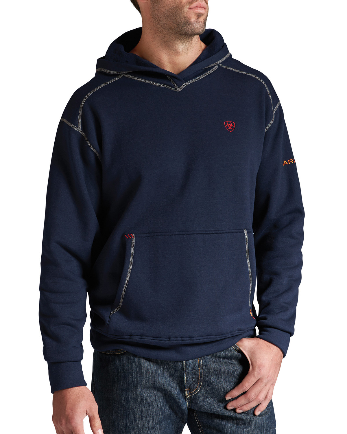 Ariat Men's Flame-Resistant Polartec Hooded Work Sweatshirt - Big and Tall